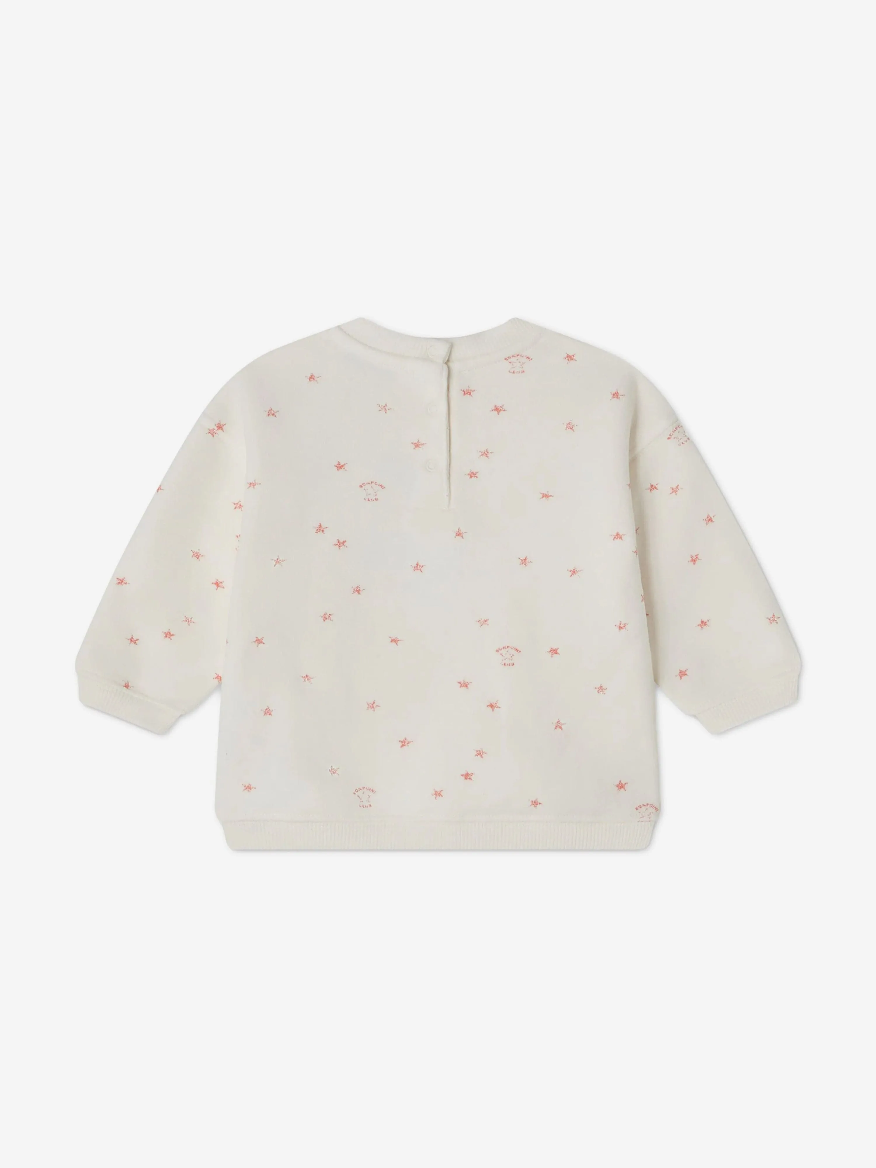 Bonpoint Sweat-shirt Bébé Papa en Ivoire