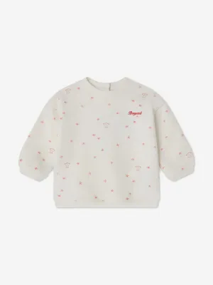 Bonpoint Sweat-shirt Bébé Papa en Ivoire