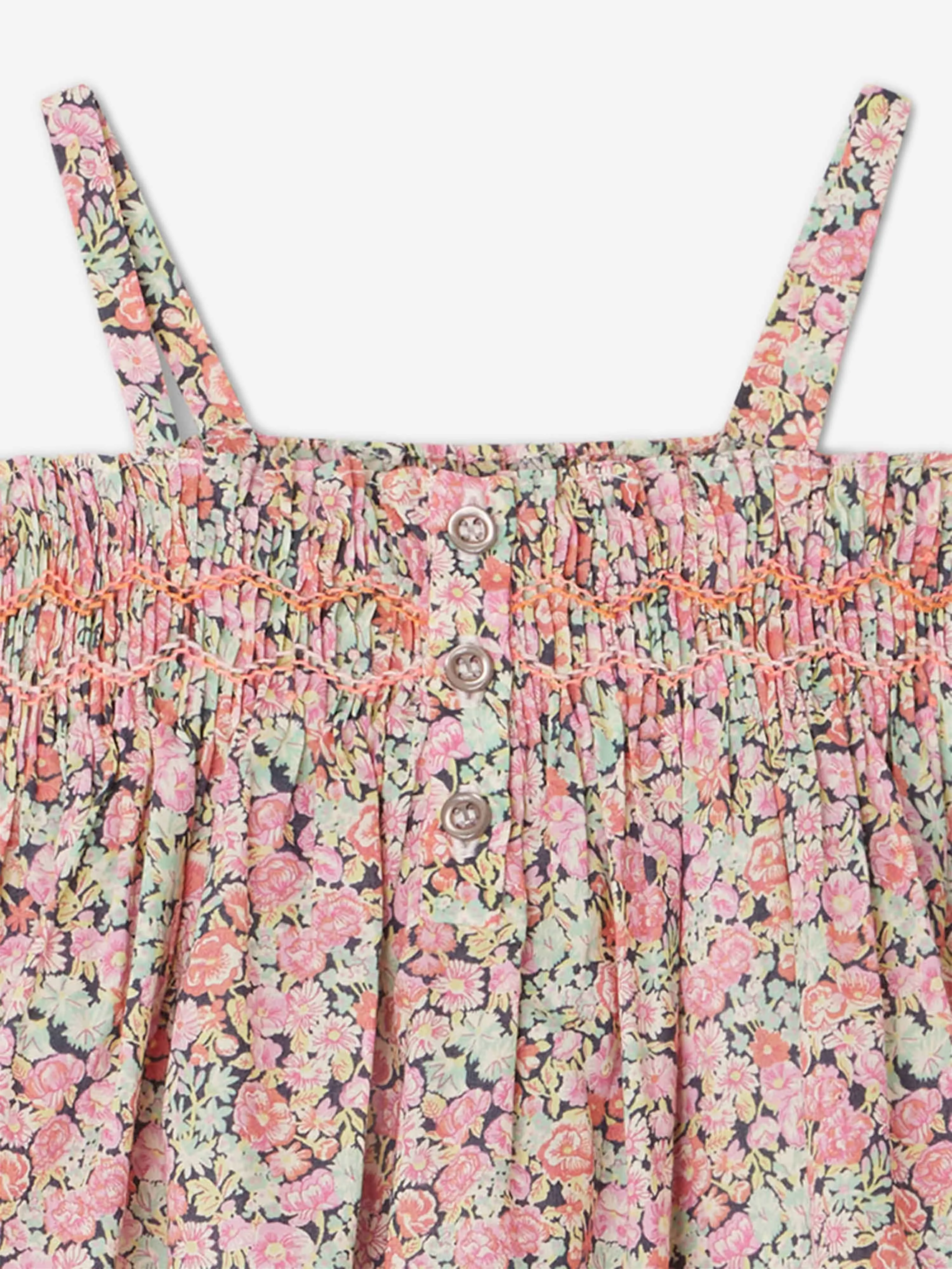 Robe smockée Fabricia pour bébé fille Bonpoint multicolore
