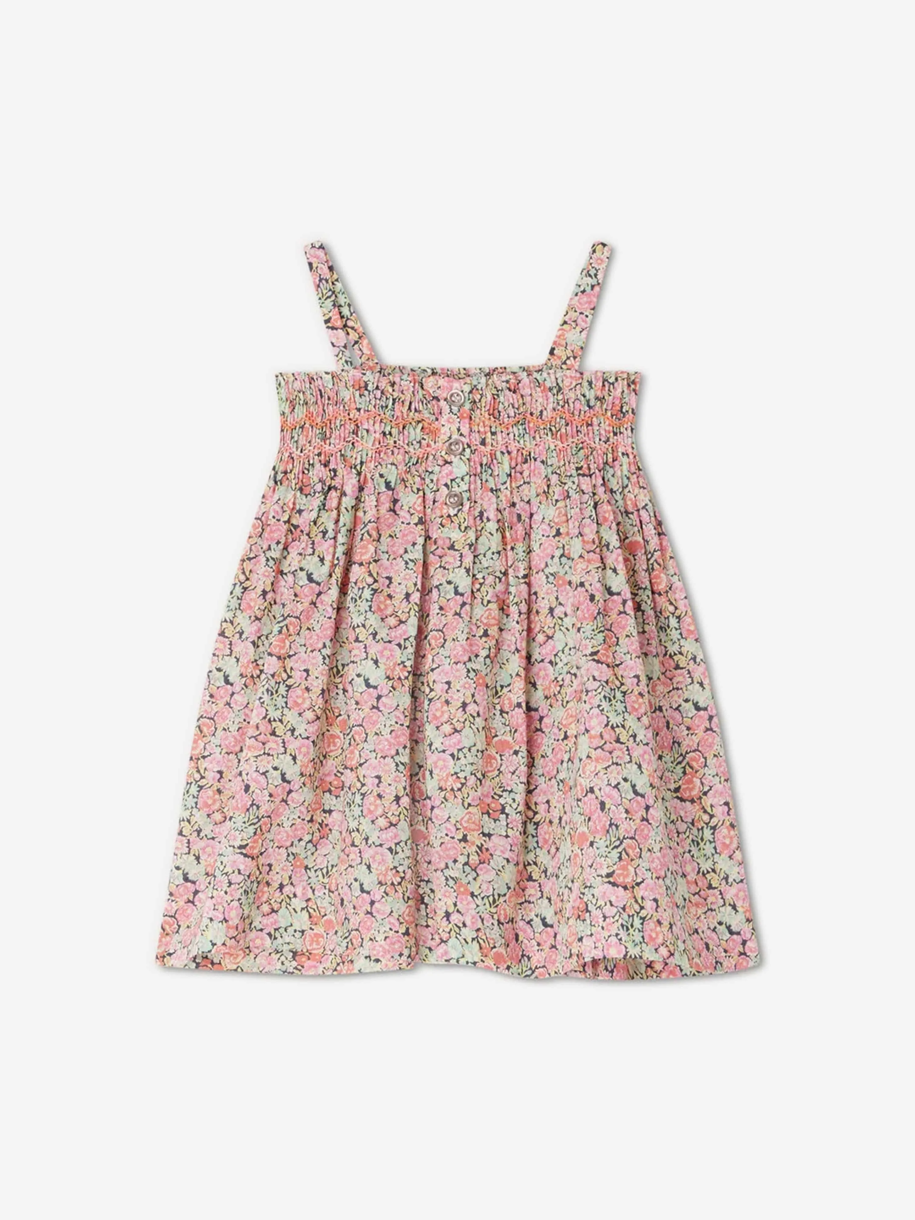 Robe smockée Fabricia pour bébé fille Bonpoint multicolore