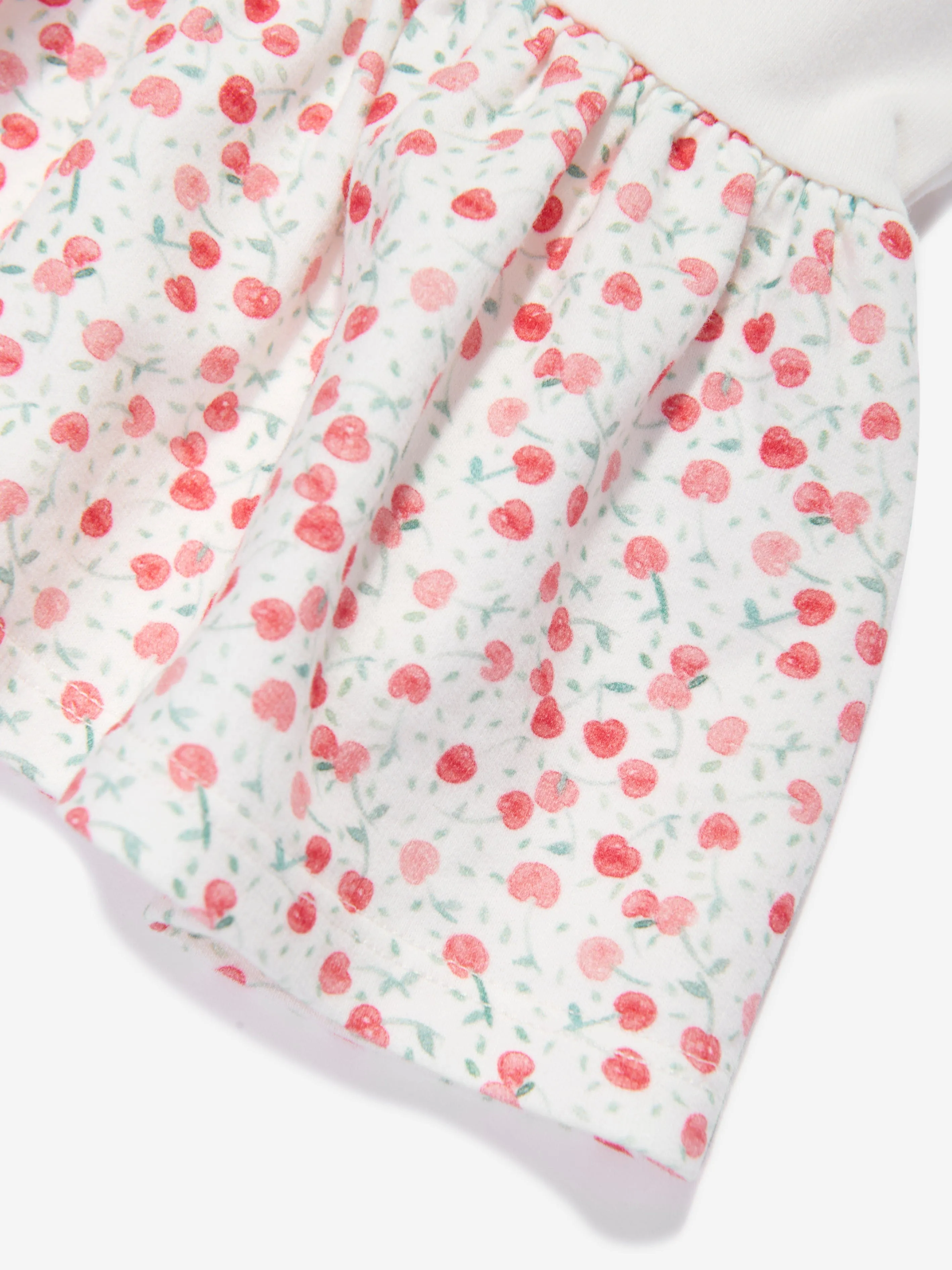 Robe t-shirt Felice pour bébé fille Bonpoint en blanc