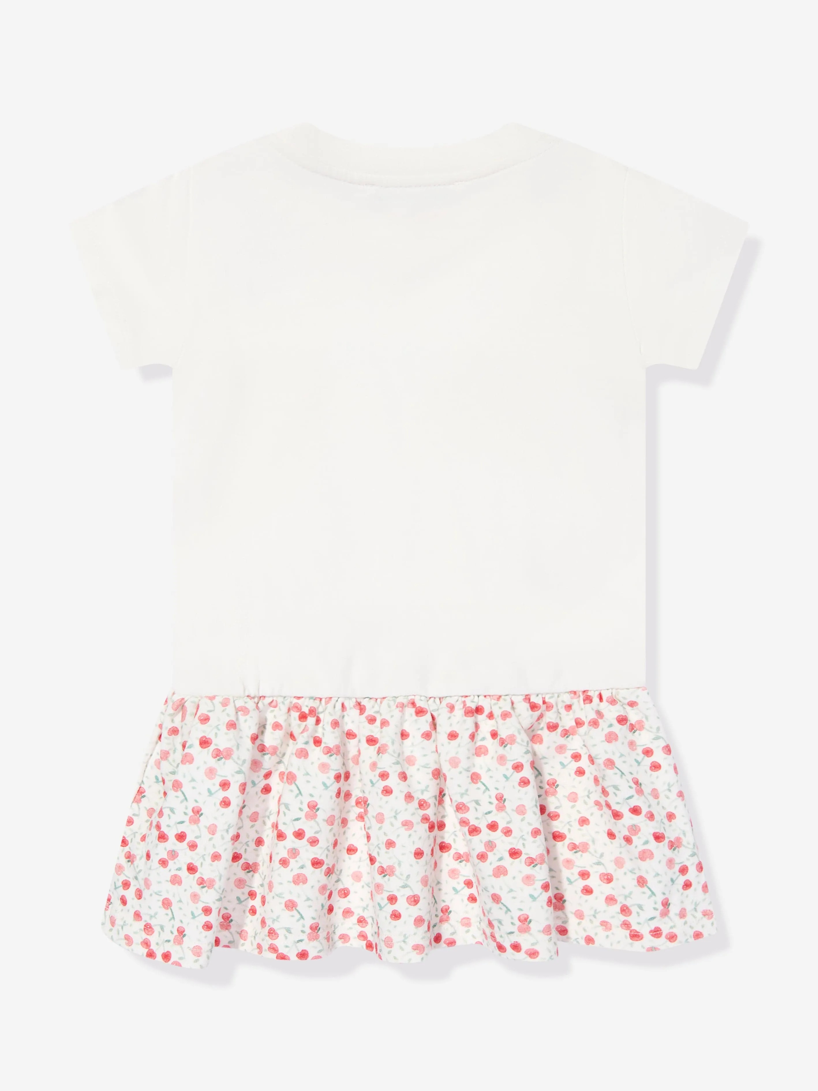 Robe t-shirt Felice pour bébé fille Bonpoint en blanc