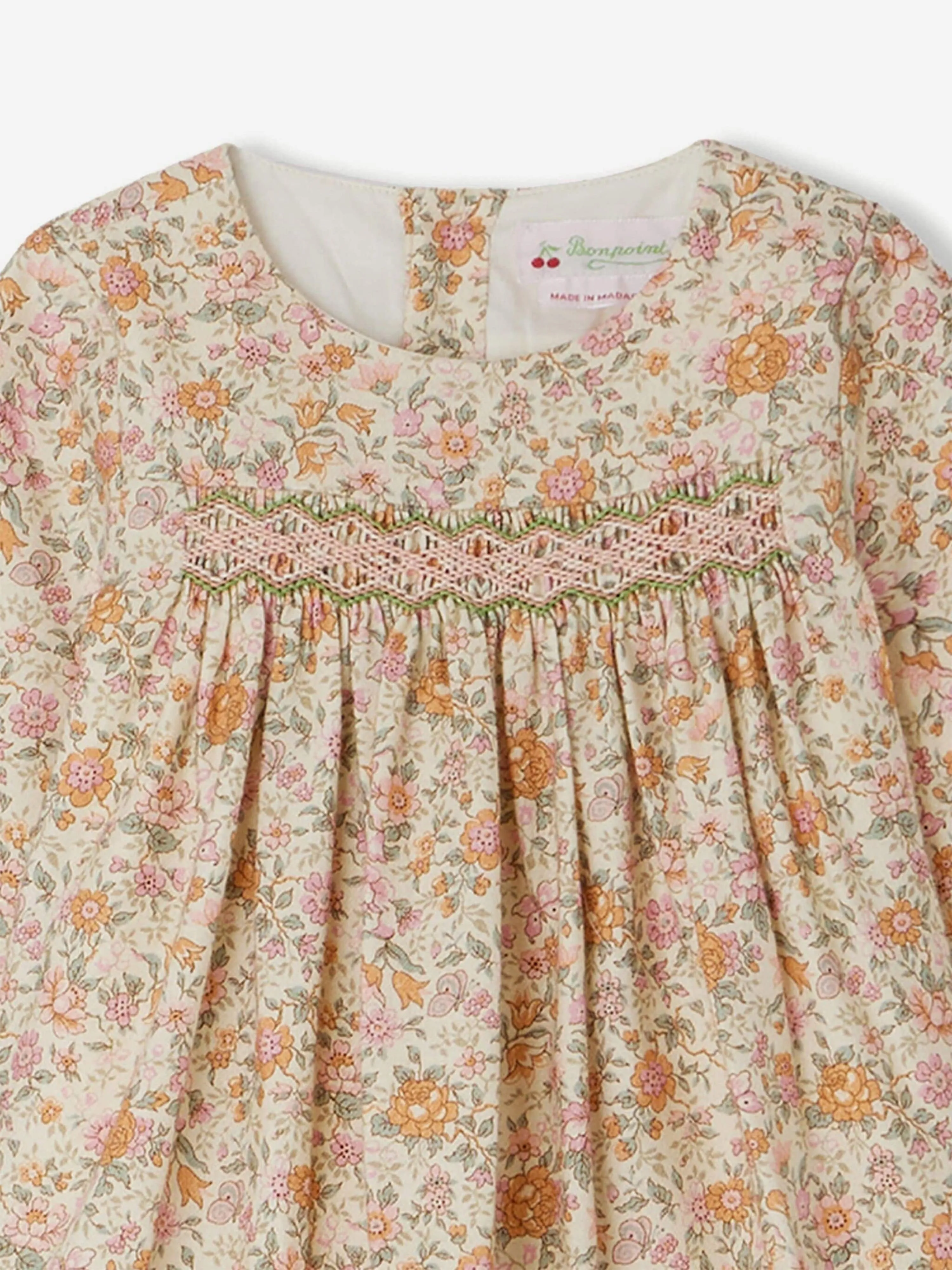 Robe smockée Felicie pour bébé fille multicolore Bonpoint