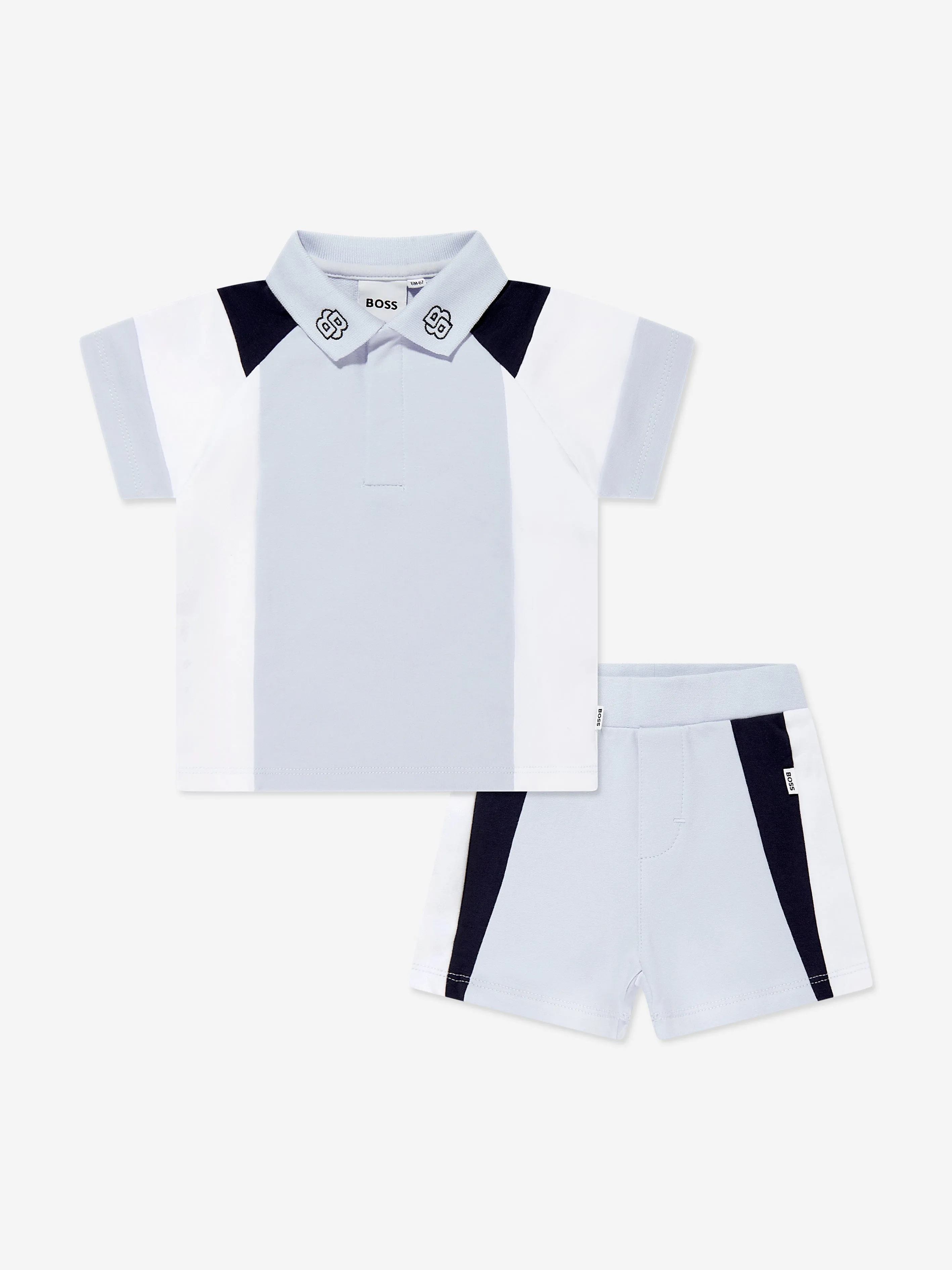 Ensemble court pour garçon BOSS Baby en bleu