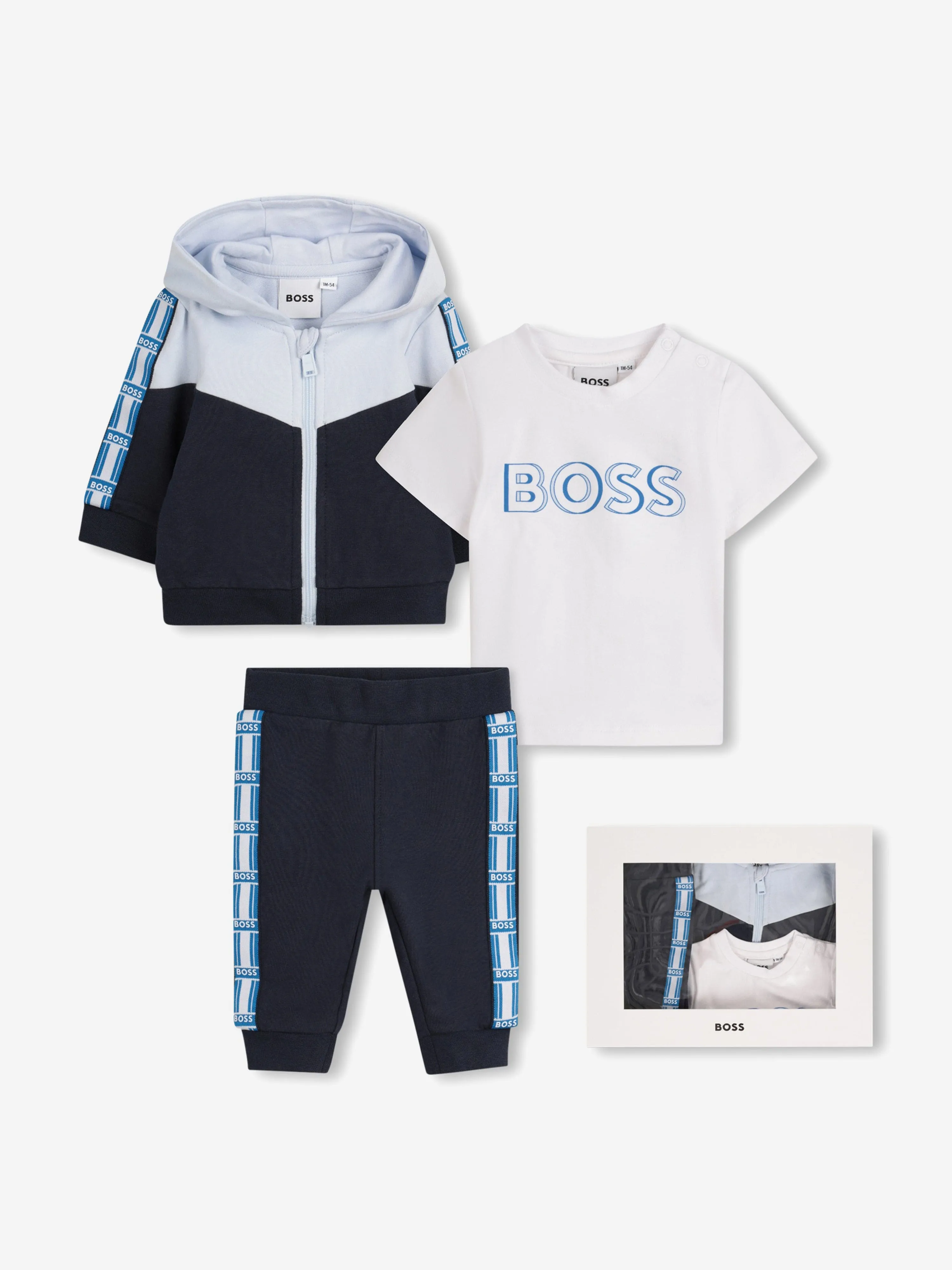 Ensemble de survêtement BOSS Baby Boys en bleu marine