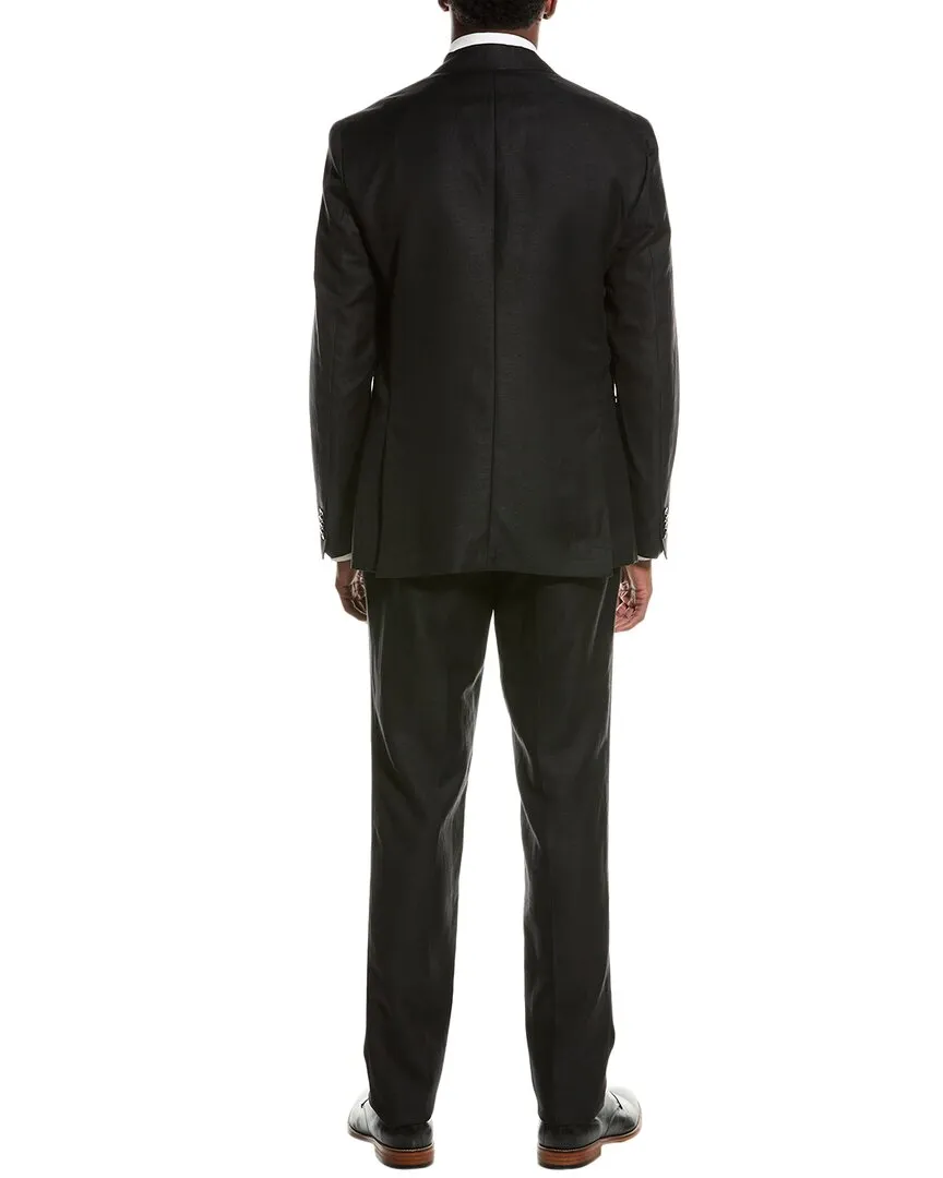 BOSS Hugo Boss Costume 2 pièces en laine et lin ajusté