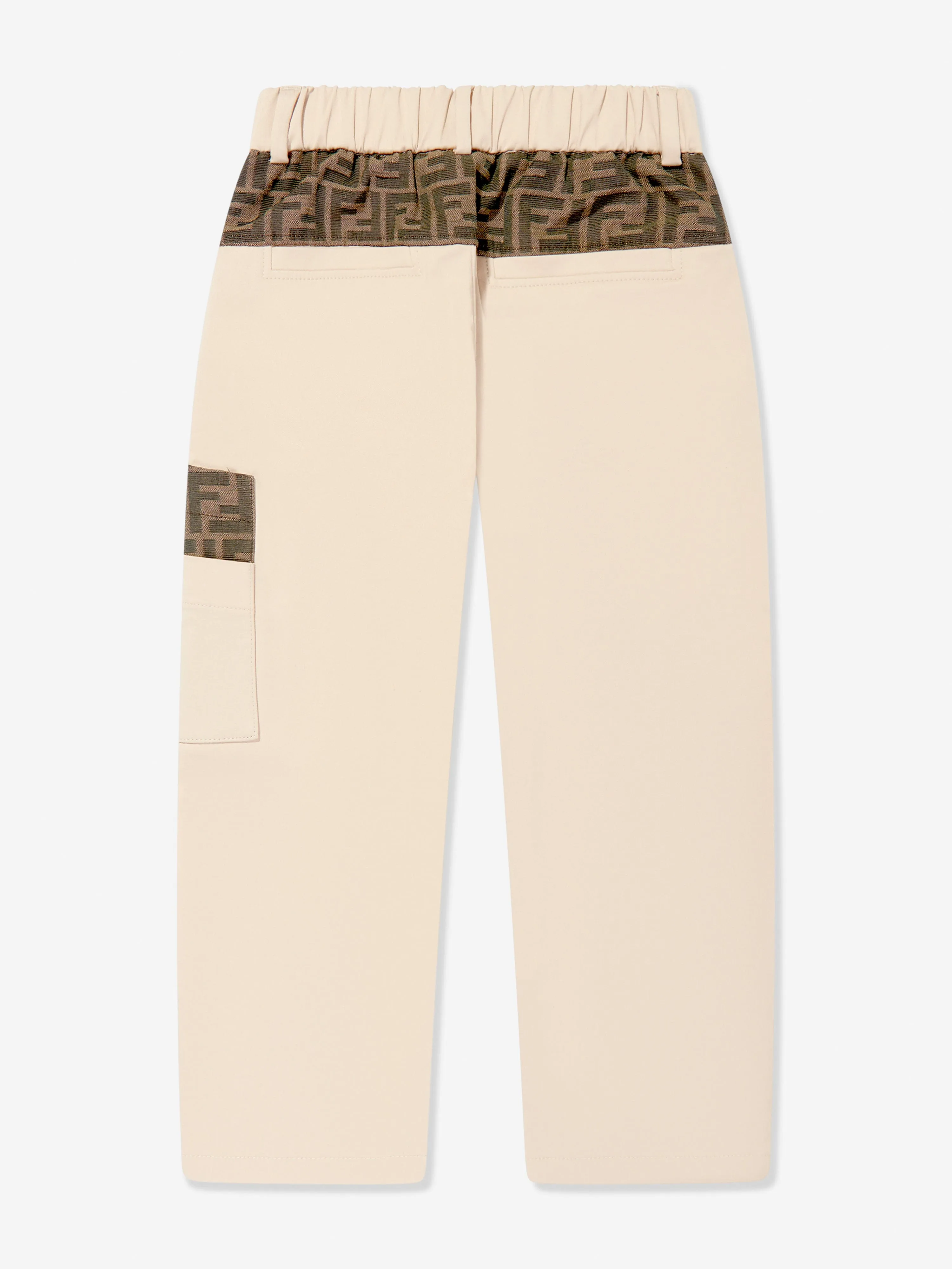 Pantalon en gabardine extensible pour garçon en beige