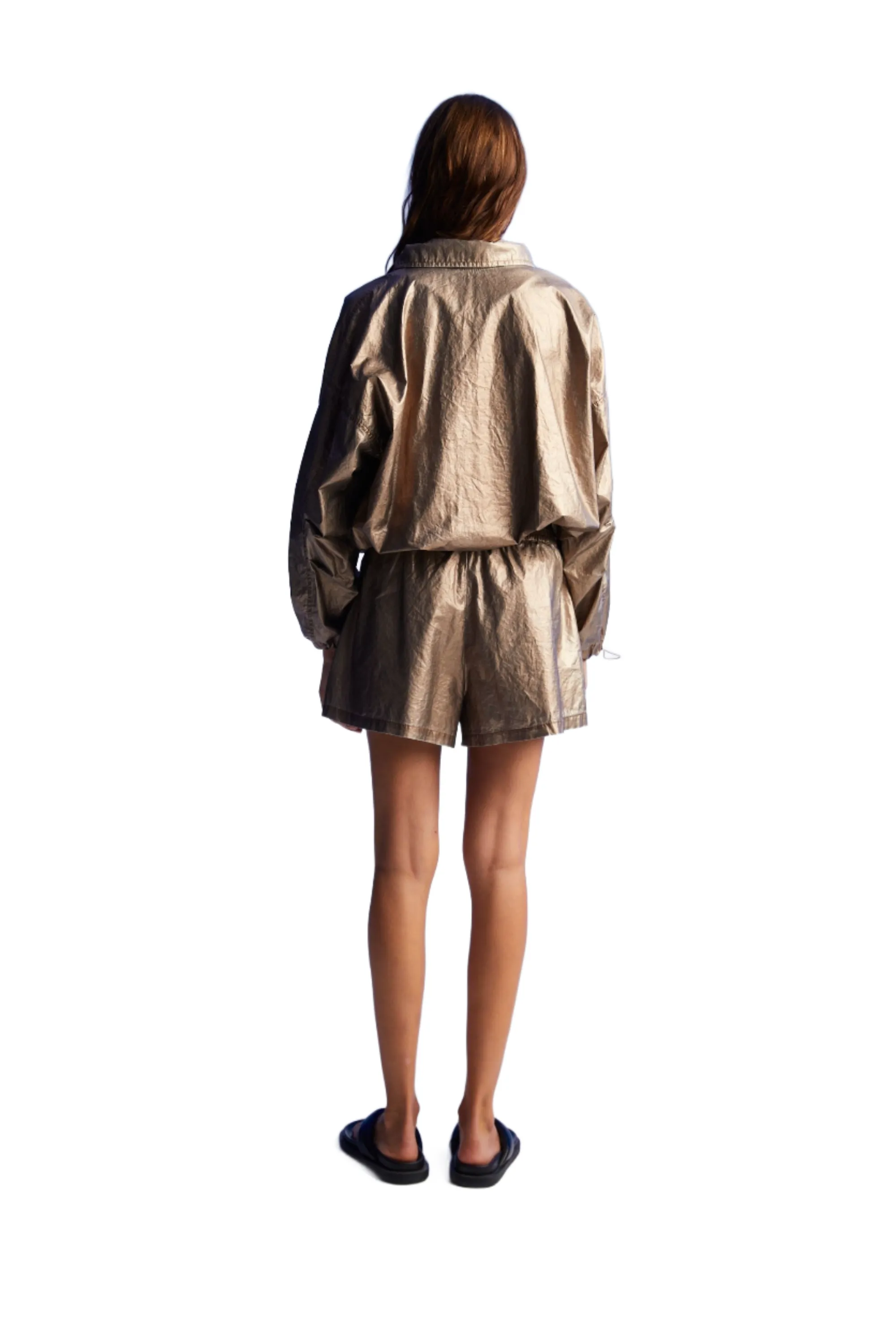 Veste métallisée bronze