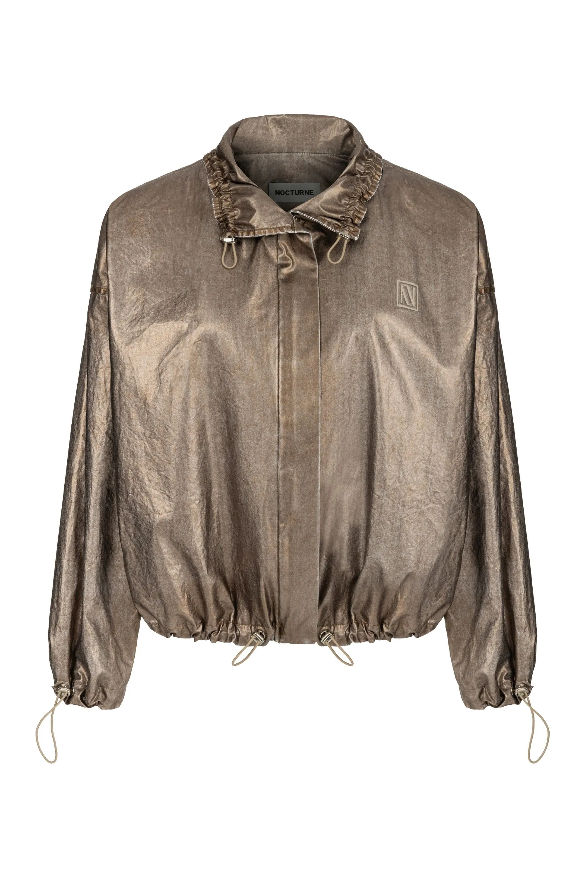 Veste métallisée bronze