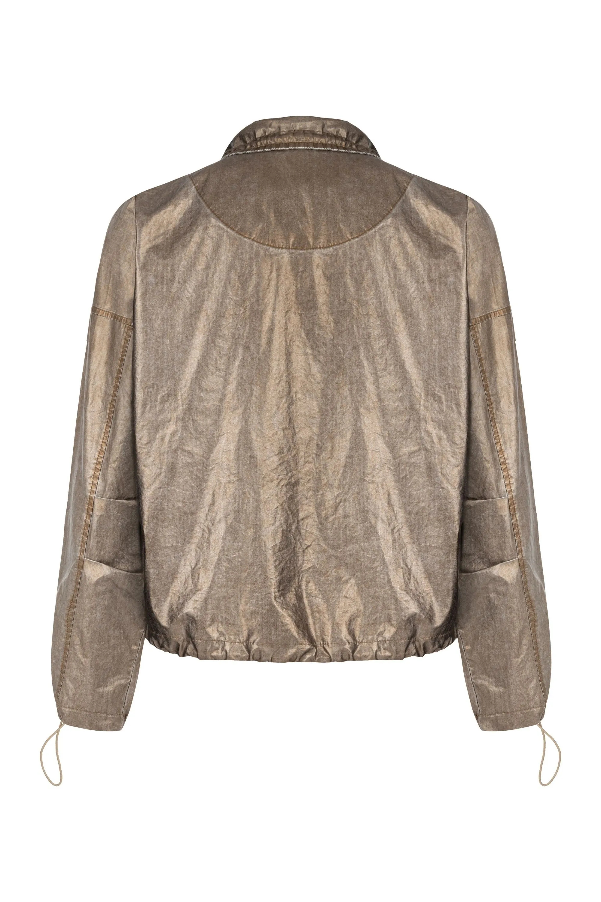 Veste métallisée bronze