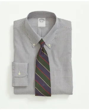 Brooks Brothers Chemise Homme Grandes Tailles en Coton Supima Élastique Sans Repassage Col Button-Down Pinpoint Bleu Marine Brooks Brothers