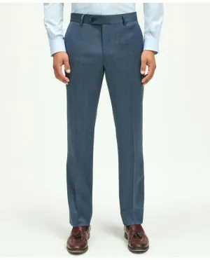 Brooks Brothers Pantalon de costume en laine à chevrons 1818 coupe classique Marine Brooks Brothers