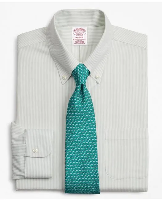Brooks Brothers Chemise habillée décontractée Cool Madison pour homme Vert Brooks Brothers