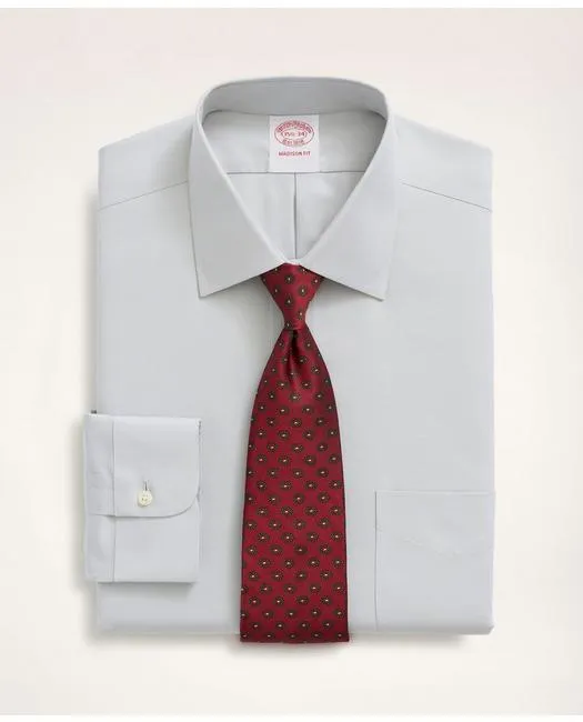 Brooks Brothers Chemise habillée décontractée Madison extensible pour homme Gris clair Brooks Brothers