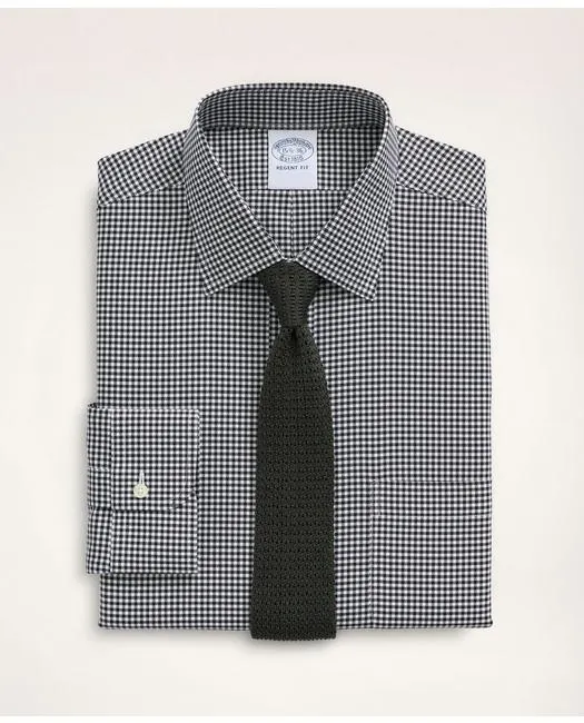 Chemise habillée homme stretch Regent coupe régulière noire Brooks Brothers