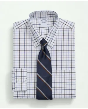 Brooks Brothers Polo pour Homme en Coton Supima Élastique Sans Repassage Col Boutonné Bleu Brooks Brothers