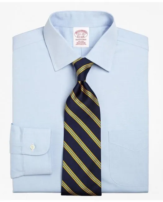 Chemise habillée pour homme Brooks Brothers coupe extra-décontractée traditionnelle bleu clair