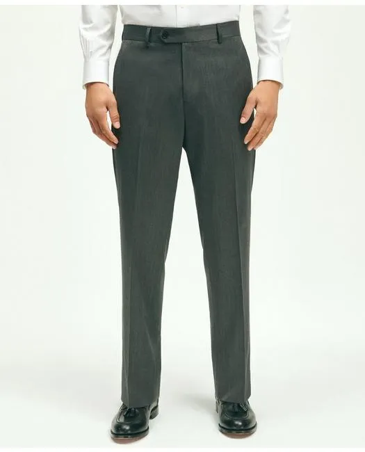 Brooks Brothers Pantalon de costume en laine à chevrons 1818 coupe traditionnelle pour homme Gris Brooks Brothers