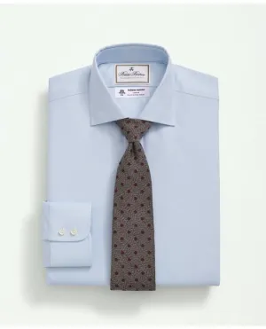 Brooks Brothers Chemise habillée pour homme en popeline de coton X Thomas Mason à col anglais bleu clair Brooks Brothers