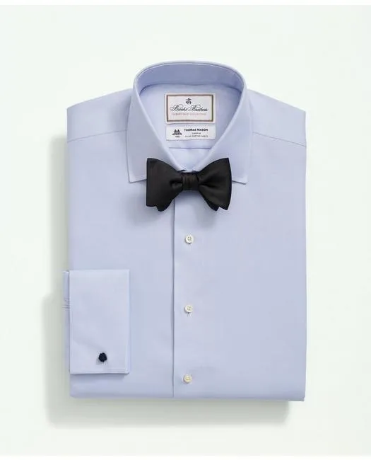 Brooks Brothers Chemise habillée pour homme X Thomas Mason en coton sergé avec col Londoner Bleu clair Brooks Brothers