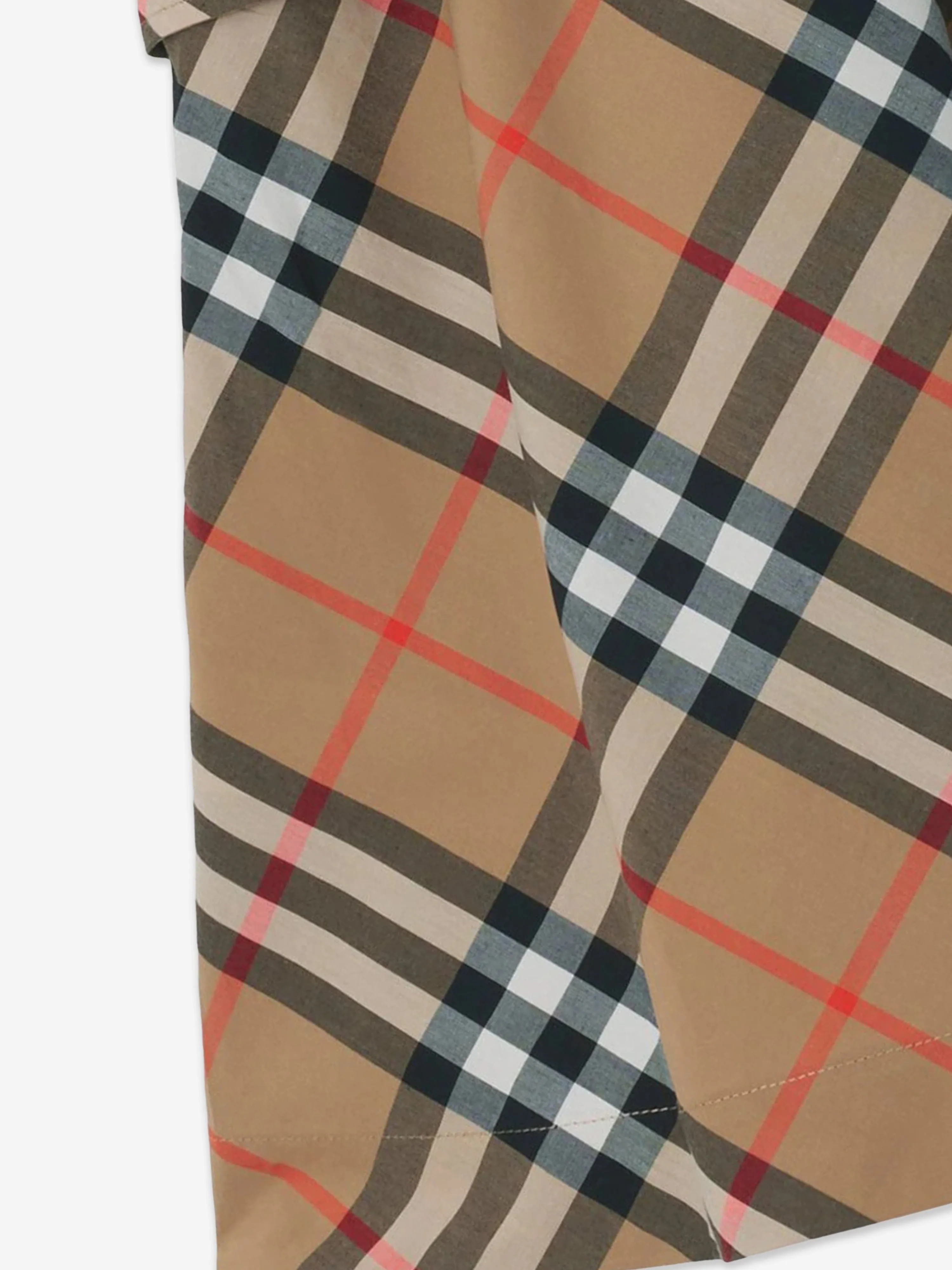 Robe Giulietta à carreaux Burberry pour bébé fille en beige