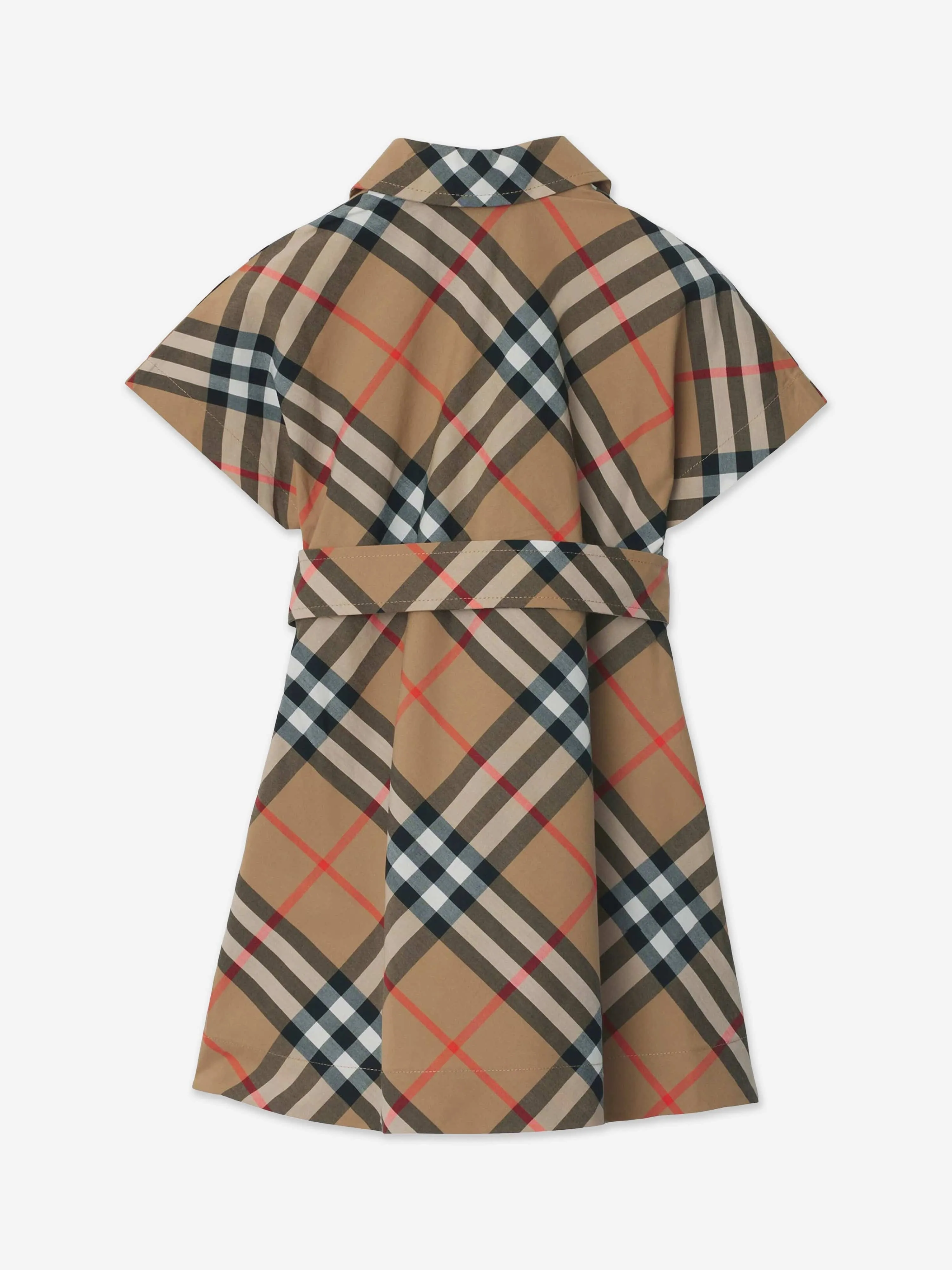 Robe Giulietta à carreaux Burberry pour bébé fille en beige