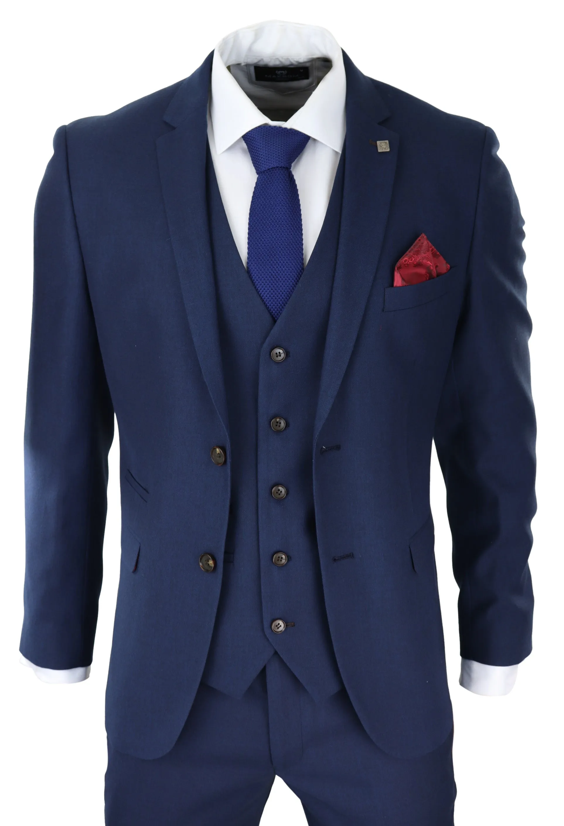 Costume de mariage Calvin 3 pièces bleu marine