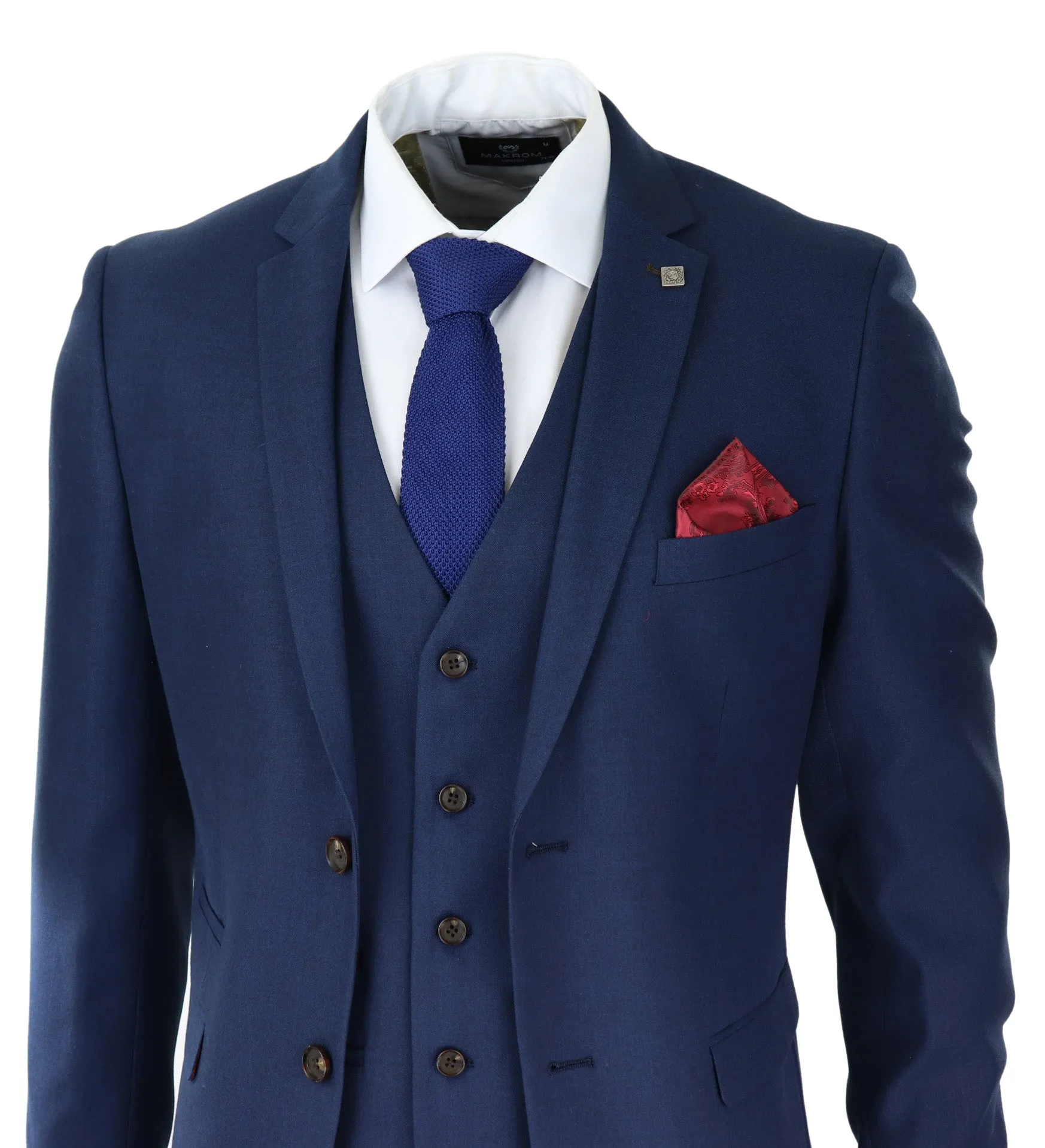 Costume de mariage Calvin 3 pièces bleu marine
