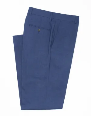 PANTALON EN LAINE CAMBRIDGE BLUE - COUPE CLASSIQUE