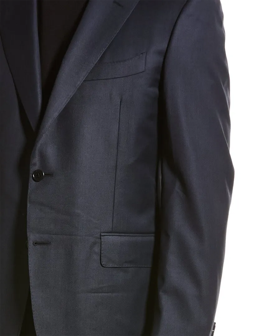 Costume en laine Canali 2 pièces avec pantalon à pinces