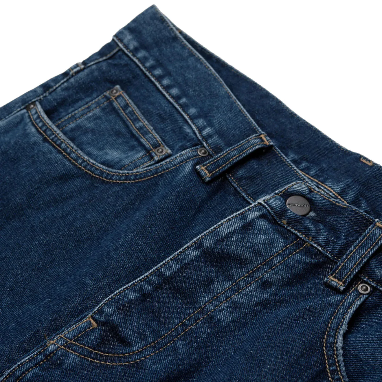 Carhartt WIP Pantalon Newel Bleu Lavé à Pierre