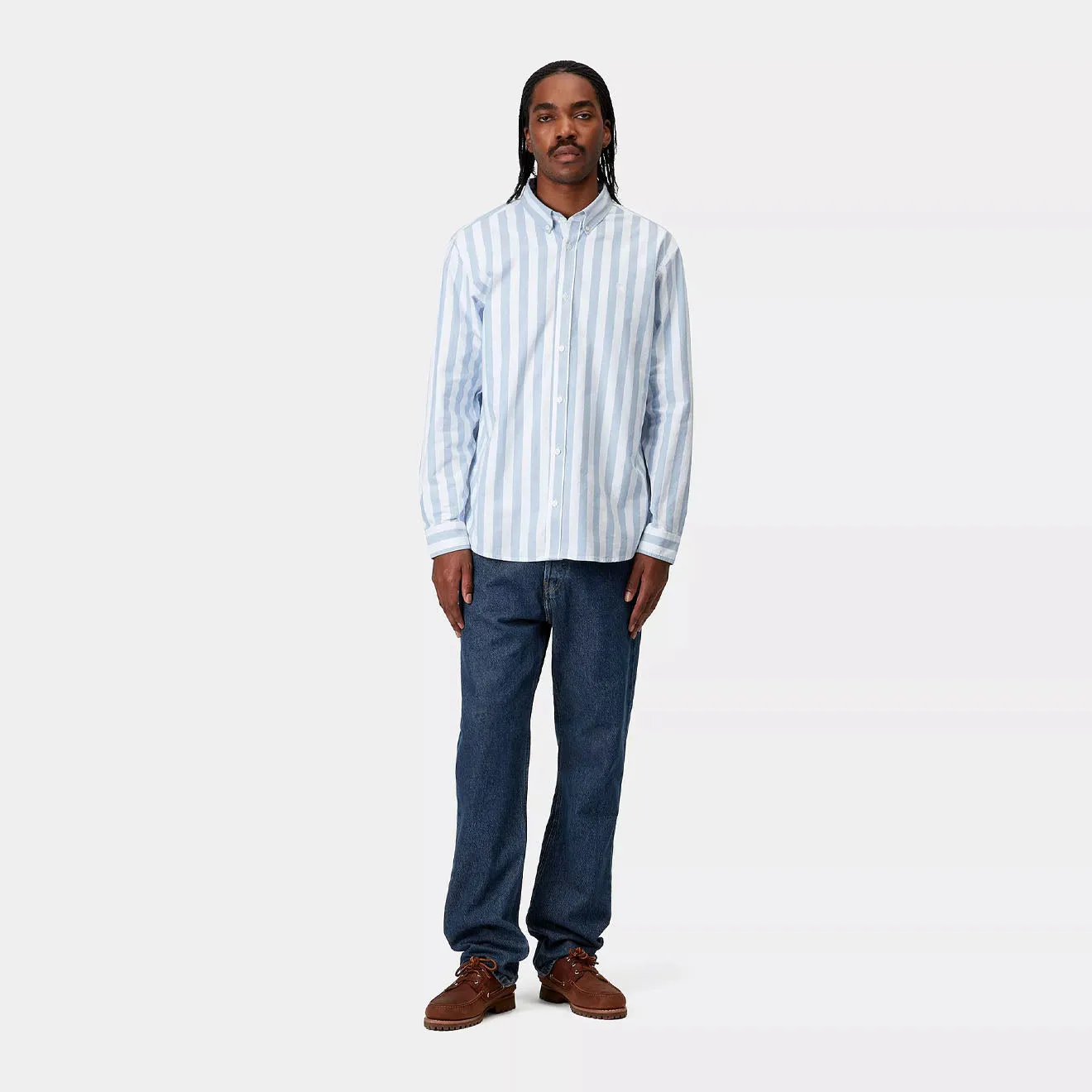 Carhartt WIP Nolan Pant Bleu Lavé à la Pierre