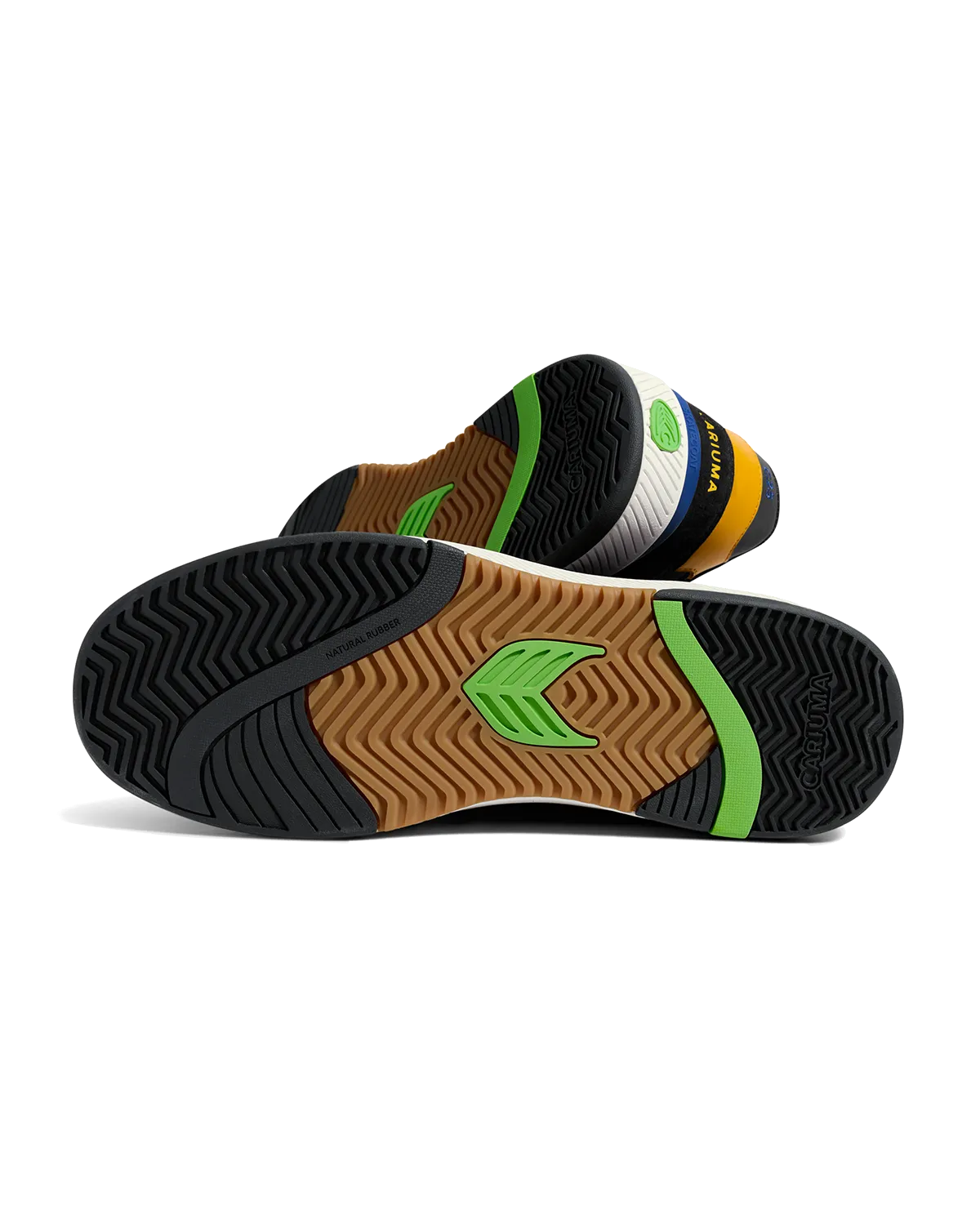 Chaussures Cariuma Skategoat C25 en Noir, Jaune et Ivoire