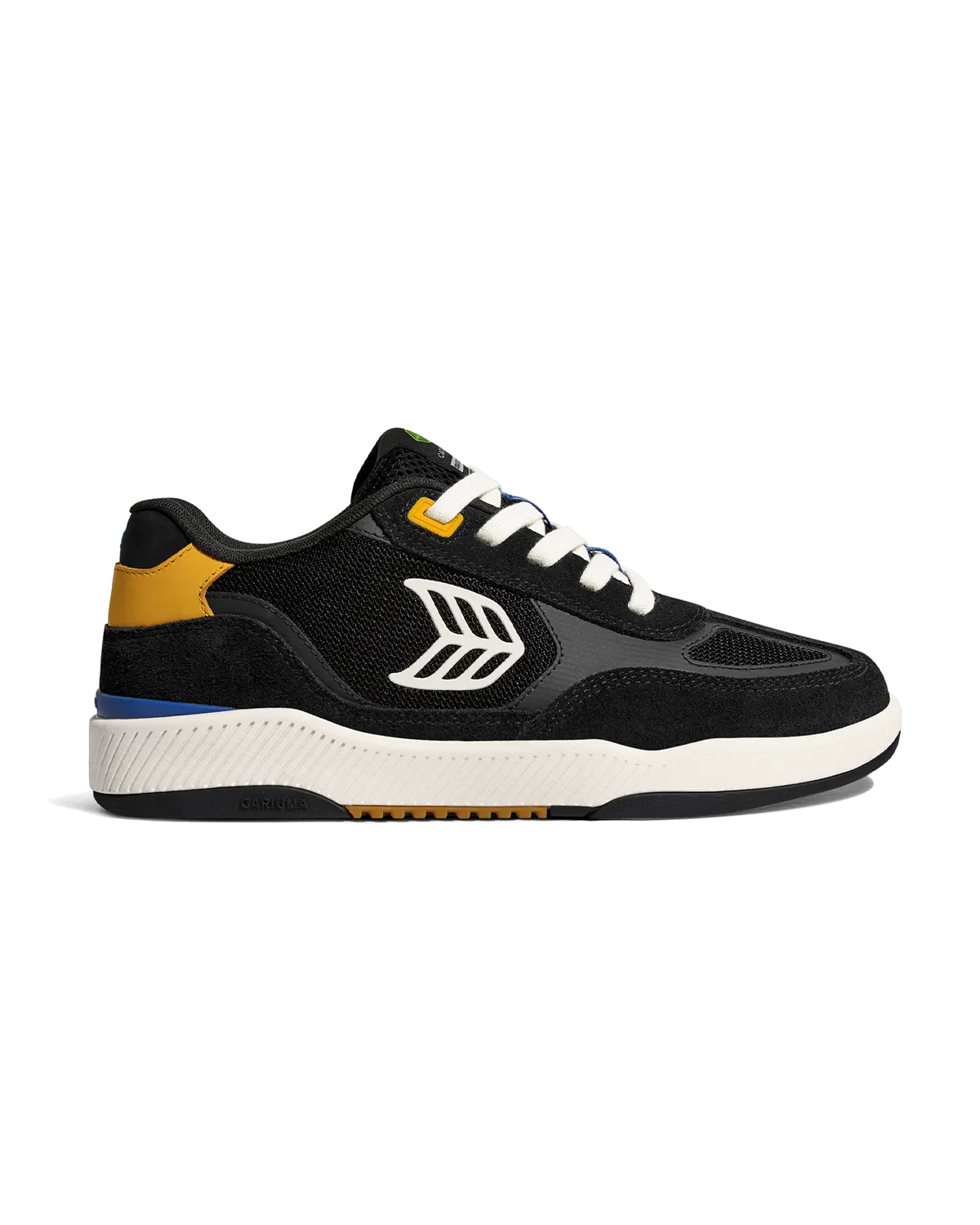 Chaussures Cariuma Skategoat C25 en Noir, Jaune et Ivoire