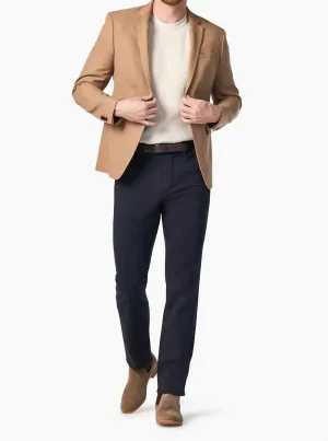 Charisma Pantalon Chino Droit Détendu En Sergé Bleu Marine