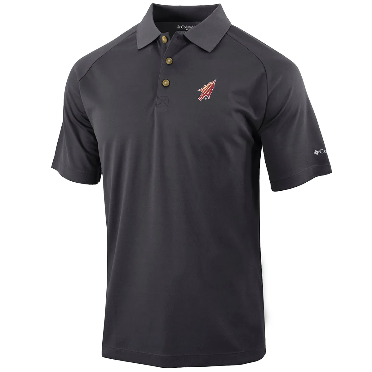 Polo de performance Columbia pour hommes avec logo Arrowhead Drive II - Fer forgé