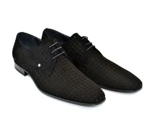 Corrente 2414 Oxford en daim à lacets - Noir