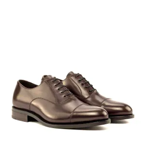 Chaussures Dapperfam DapperFam Rafael en Cuir Italien Brun Foncé pour Homme Oxford