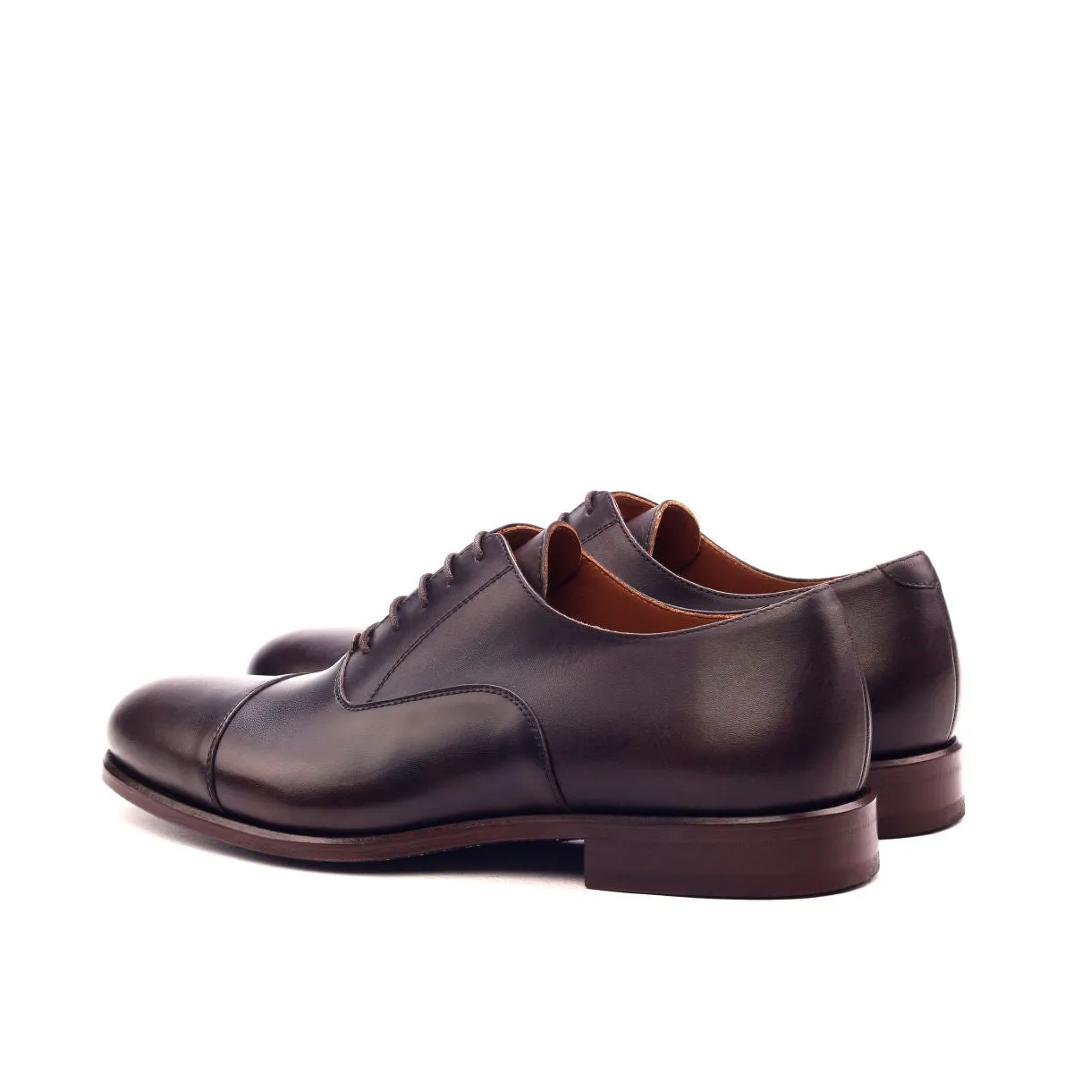 Chaussures Dapperfam DapperFam Rafael en Cuir Italien Oxford Marron Foncé pour Homme
