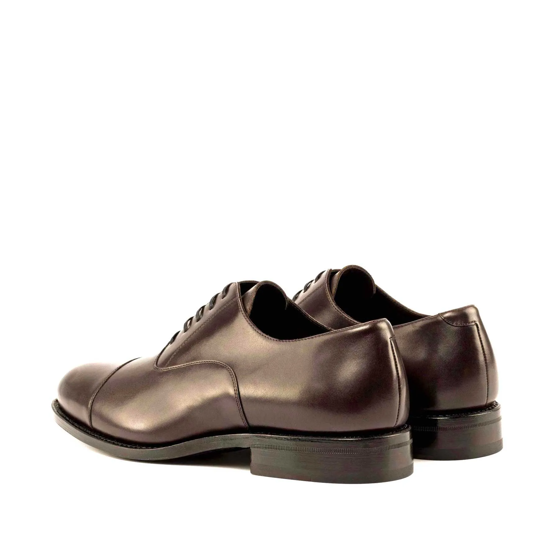 Chaussures Dapperfam DapperFam Rafael en Cuir Italien Brun Foncé pour Homme Oxford