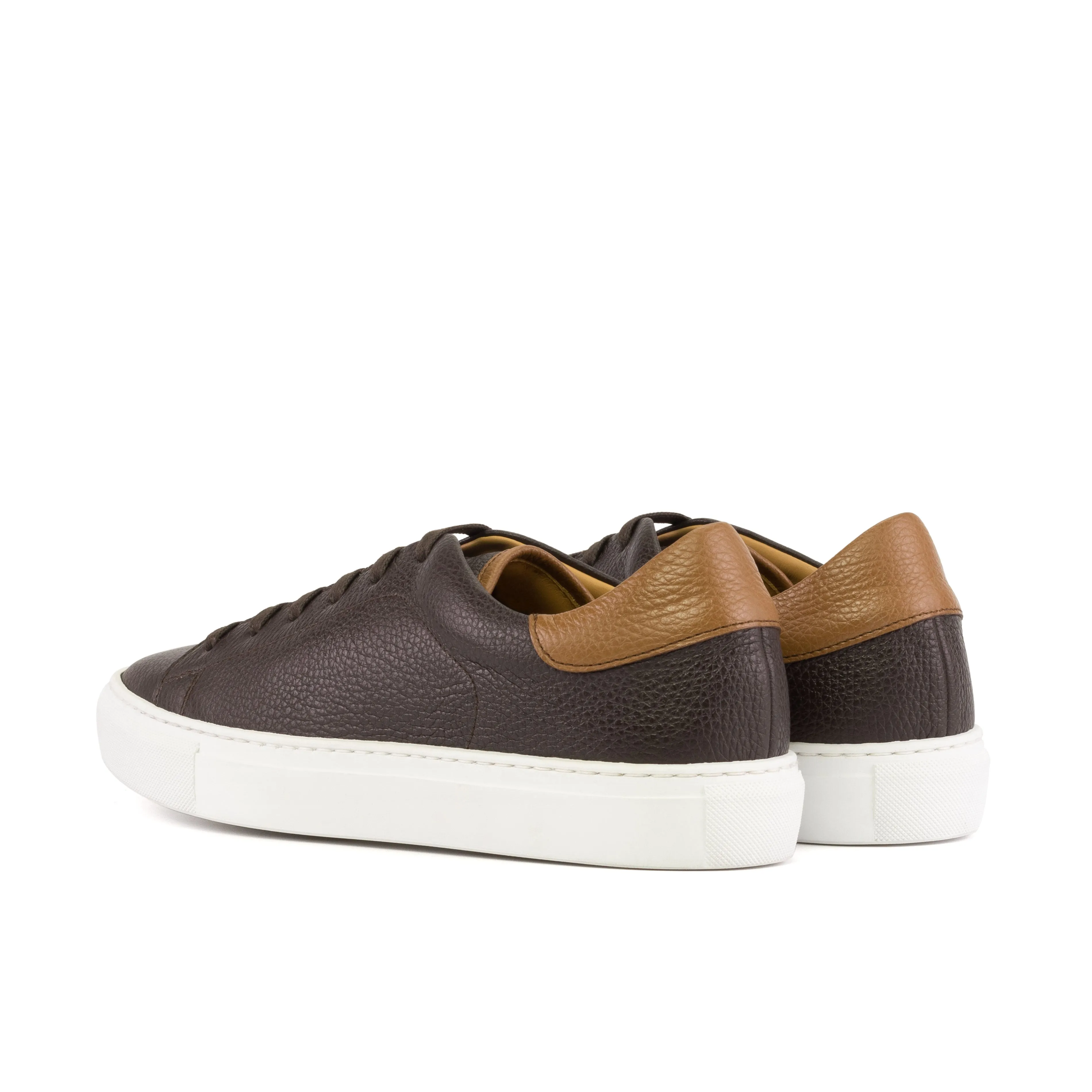 Chaussures Dapperfam DapperFam Rivale en cuir pleine fleur italien marron foncé pour homme