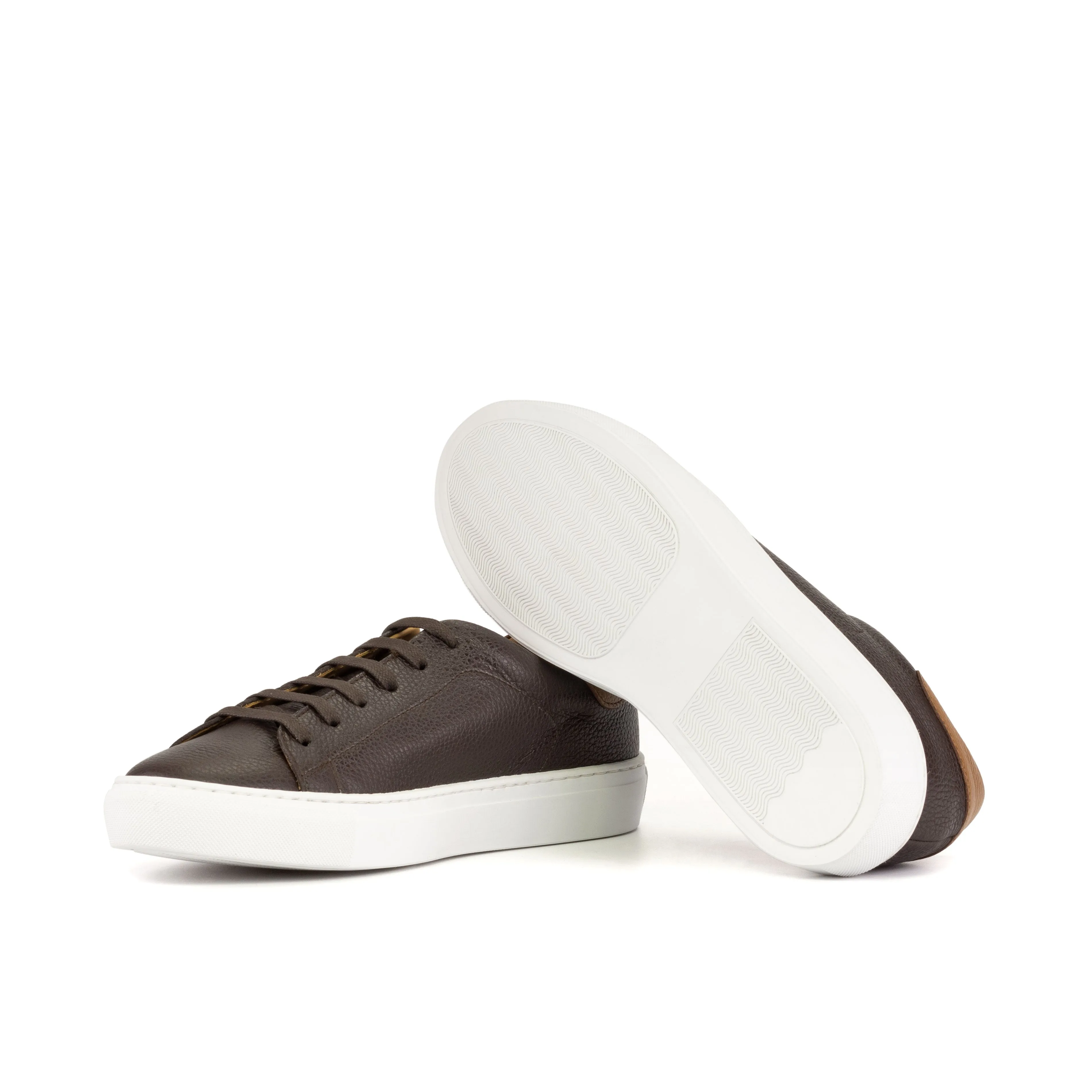 Chaussures Dapperfam DapperFam Rivale en cuir pleine fleur italien marron foncé pour homme