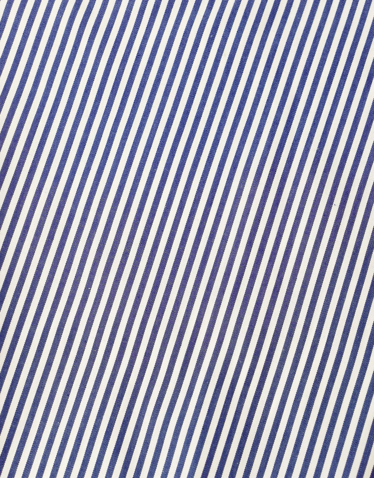 Chemise habillée en popeline rayée Bengal bleu foncé