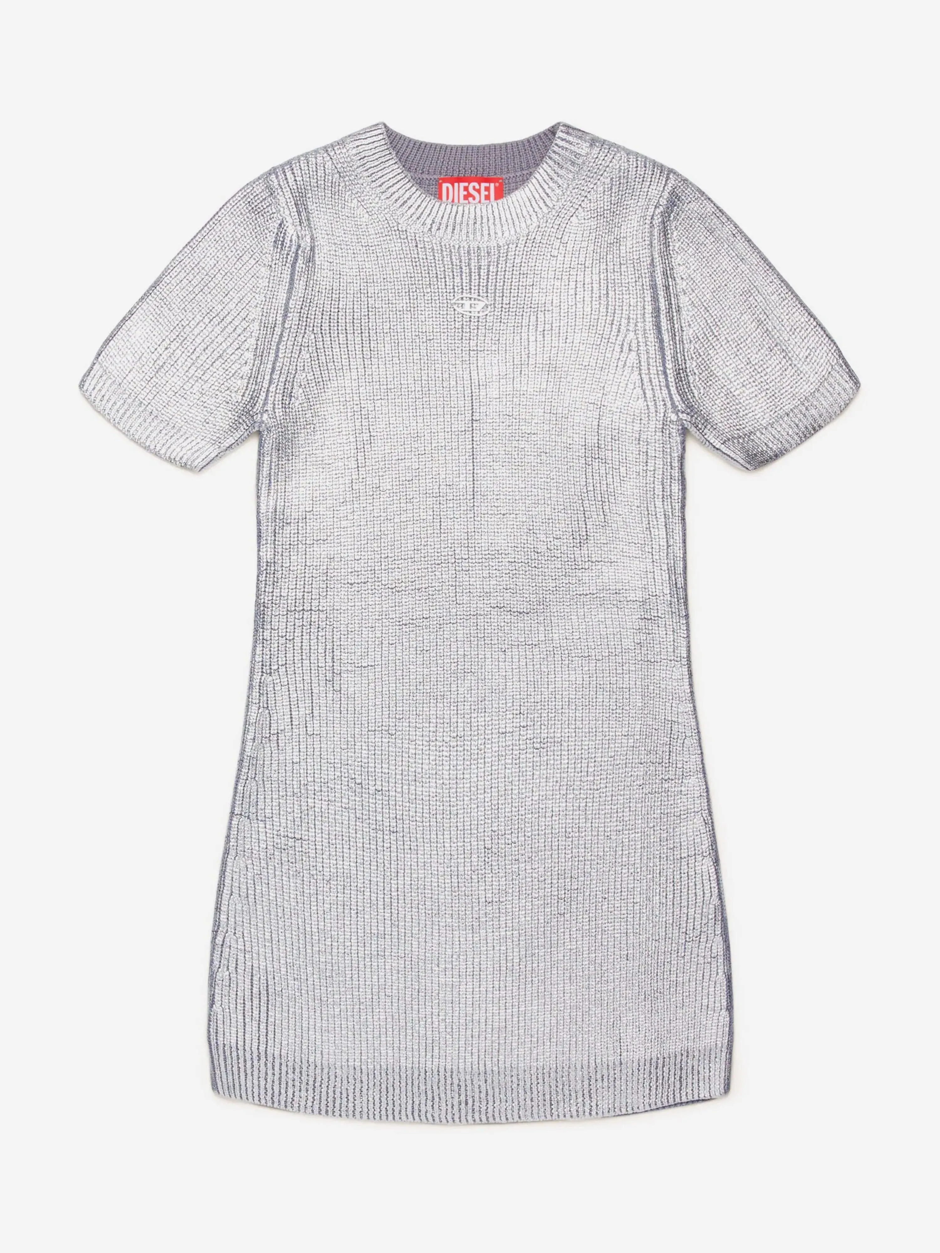 Robe tricotée Diesel Girls en argent