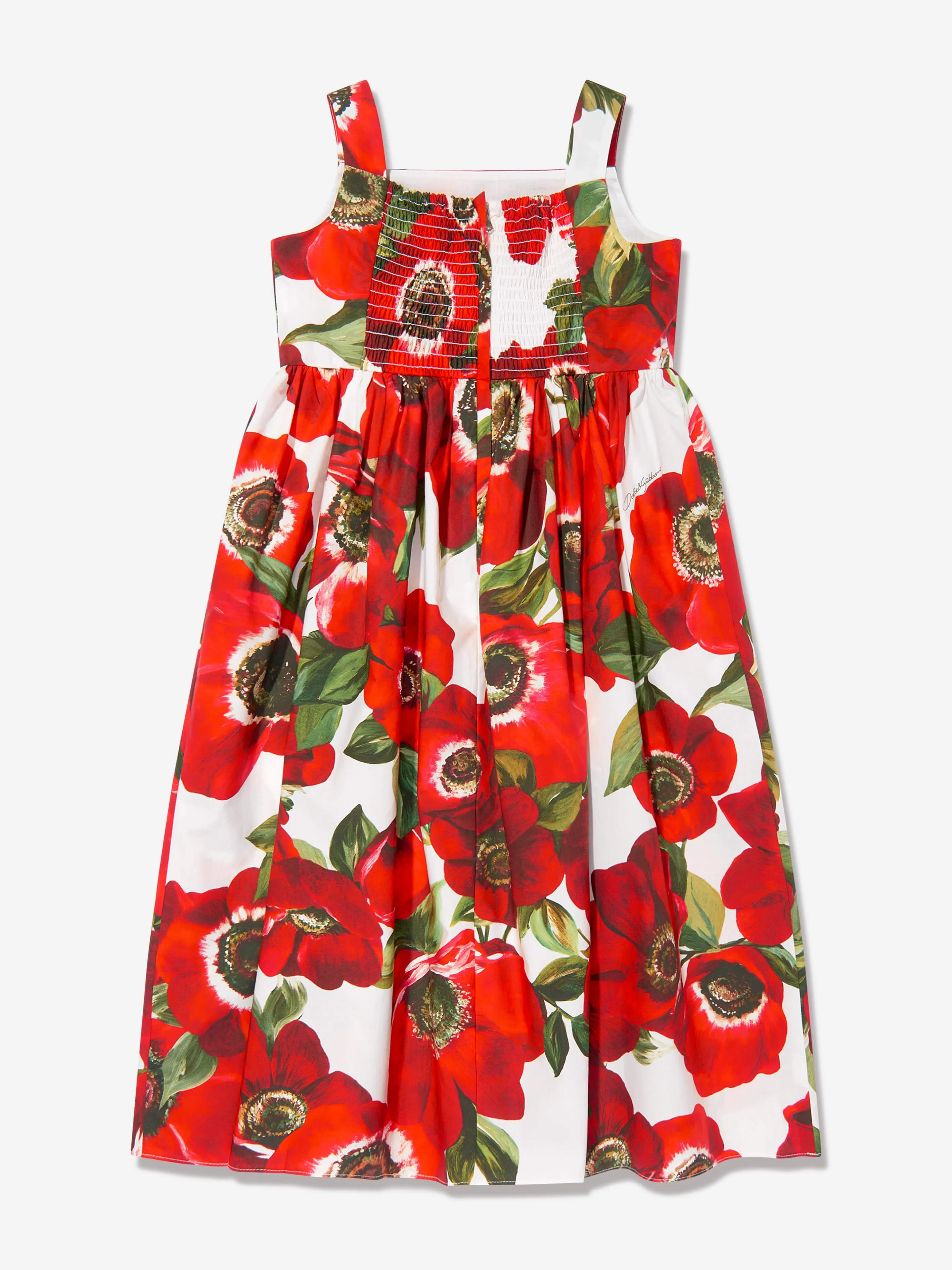 Robe à imprimé anémone multicolore pour filles Dolce & Gabbana