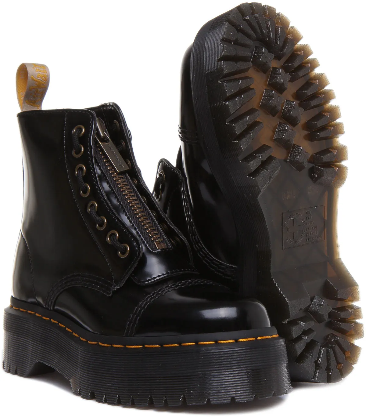 Dr Martens Vegan Sinclair en noir pour femmes Chaussures Dr Martens