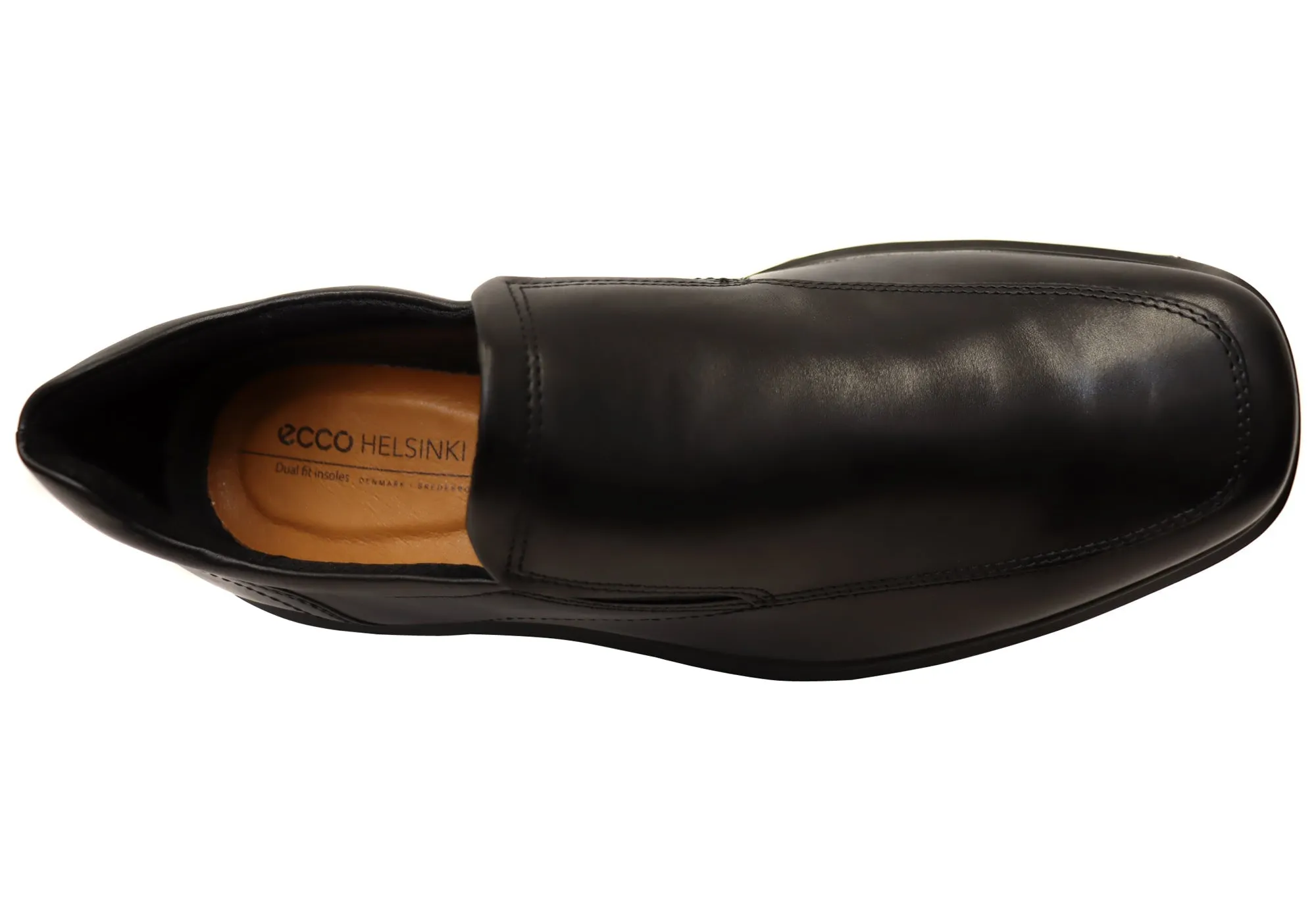 ECCO Chaussures de ville à enfiler confortables en cuir pour hommes Helsinki 2