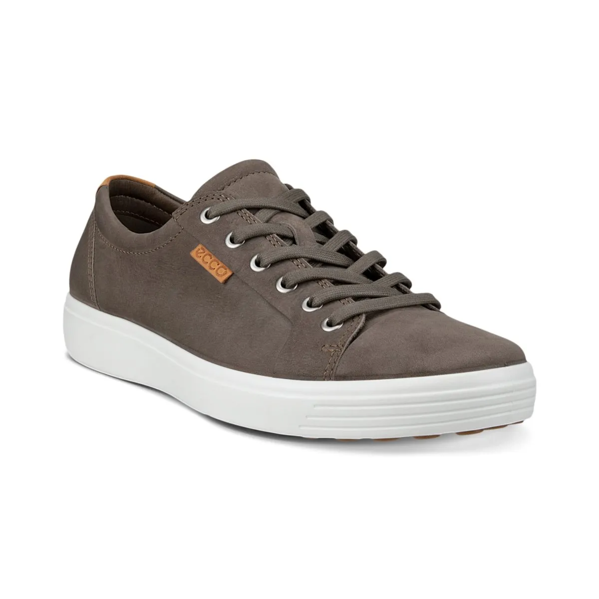 Ecco Chaussures de Sport Homme Soft 7 en Nubuck Gris