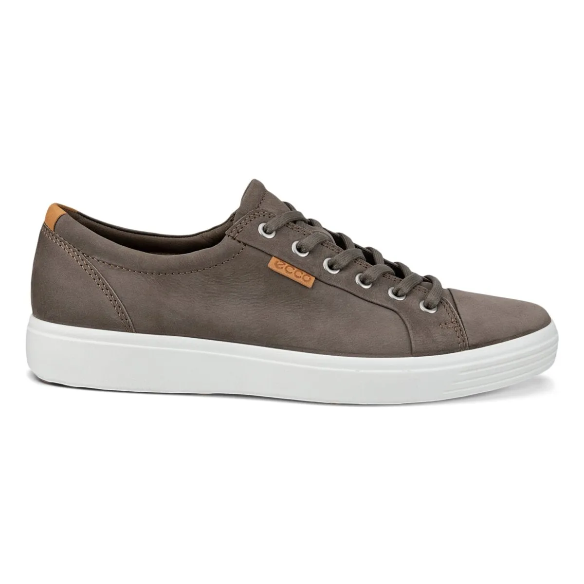 Ecco Chaussures de Sport Homme Soft 7 en Nubuck Gris