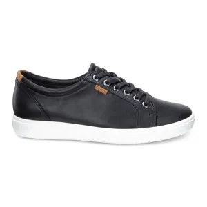 ECCO Femmes 430003 Soft 7 Sneaker en Cuir Noir Chaussures ecco